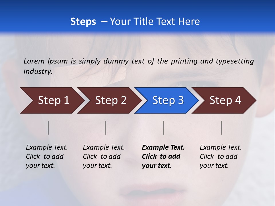 Wound Hurt Kid PowerPoint Template