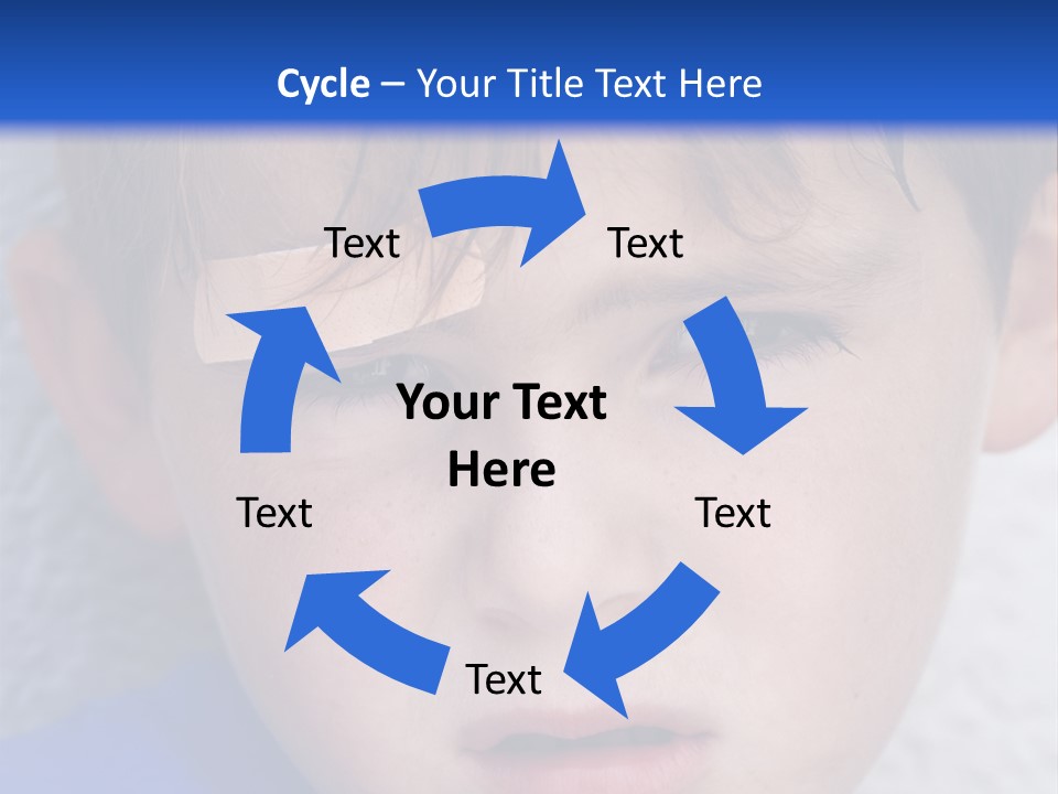 Wound Hurt Kid PowerPoint Template