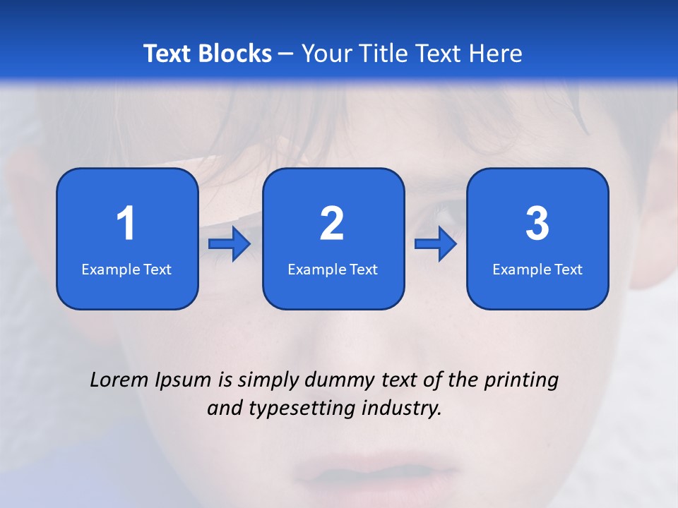 Wound Hurt Kid PowerPoint Template