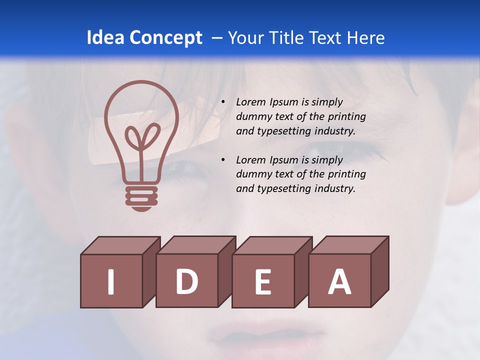 Wound Hurt Kid PowerPoint Template