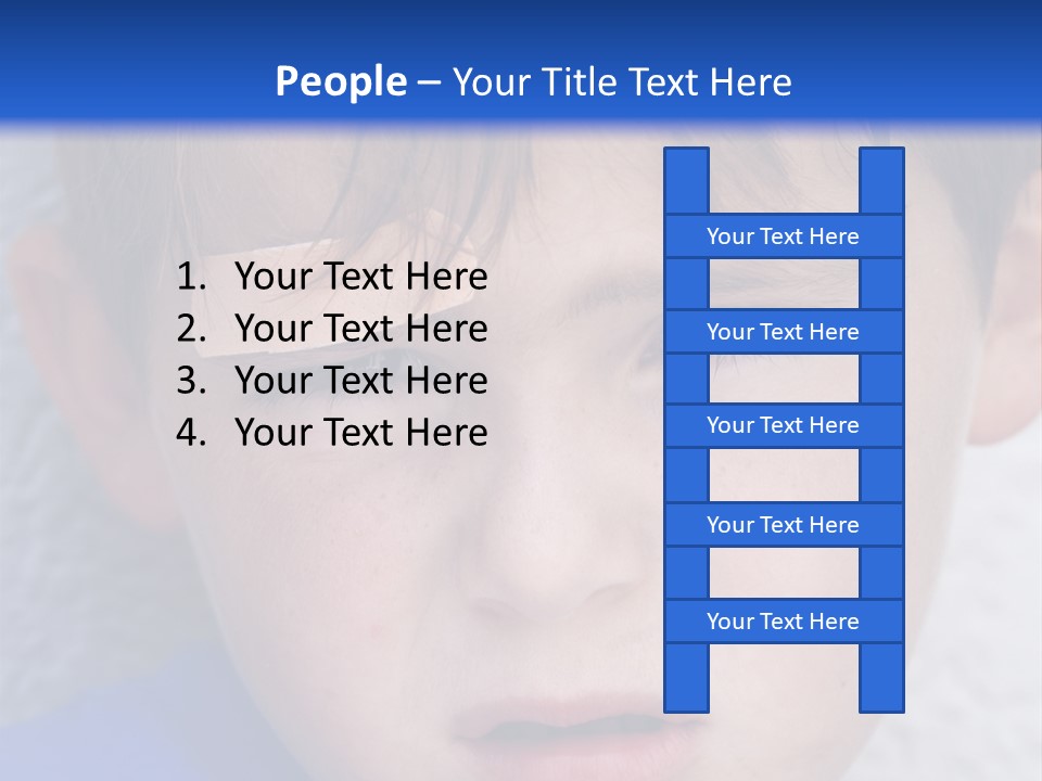 Wound Hurt Kid PowerPoint Template