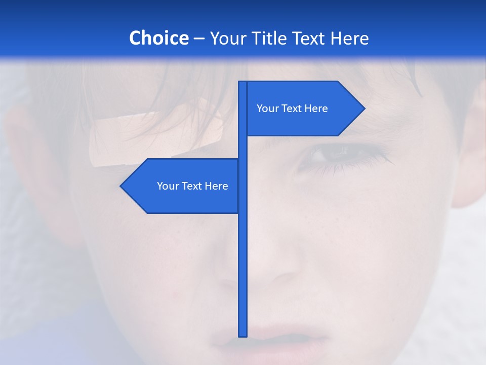 Wound Hurt Kid PowerPoint Template