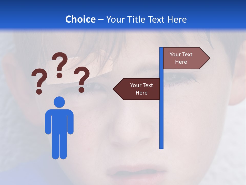 Wound Hurt Kid PowerPoint Template