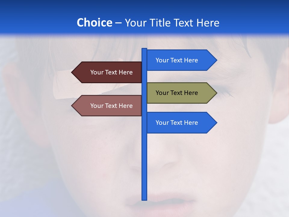Wound Hurt Kid PowerPoint Template