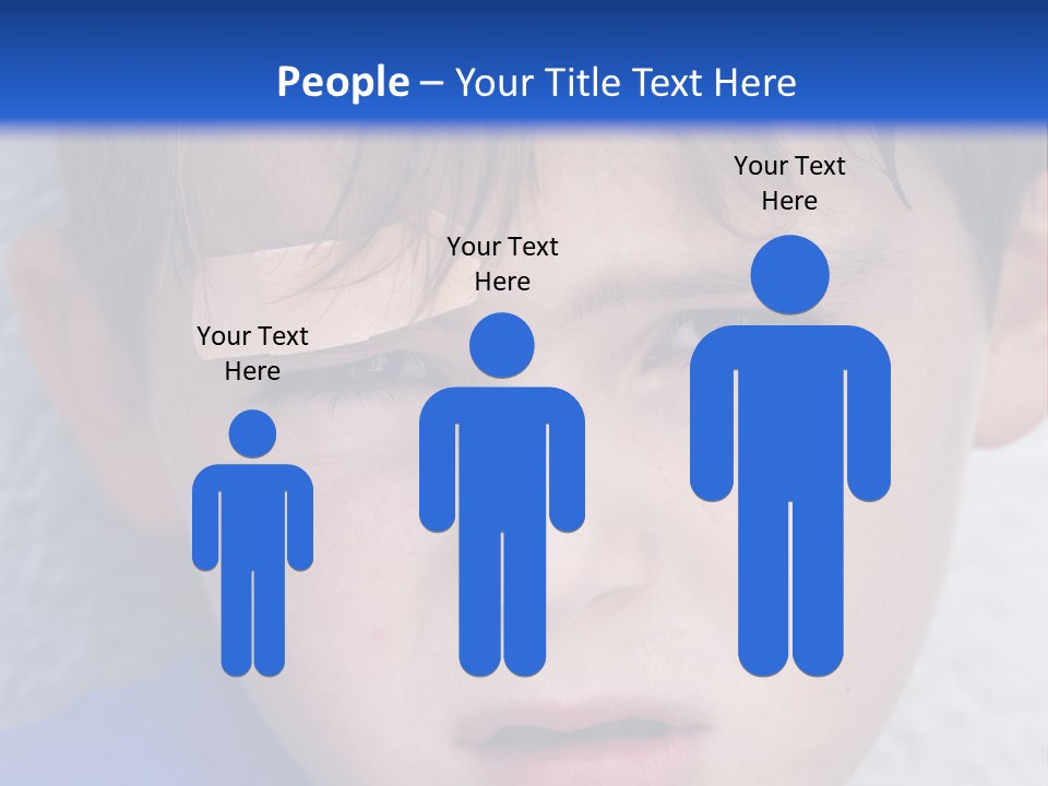 Wound Hurt Kid PowerPoint Template