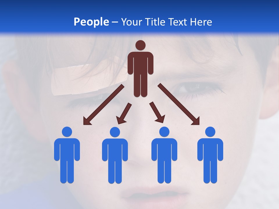 Wound Hurt Kid PowerPoint Template
