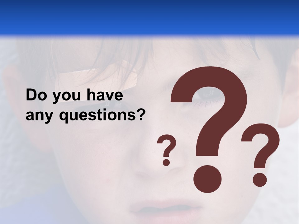 Wound Hurt Kid PowerPoint Template