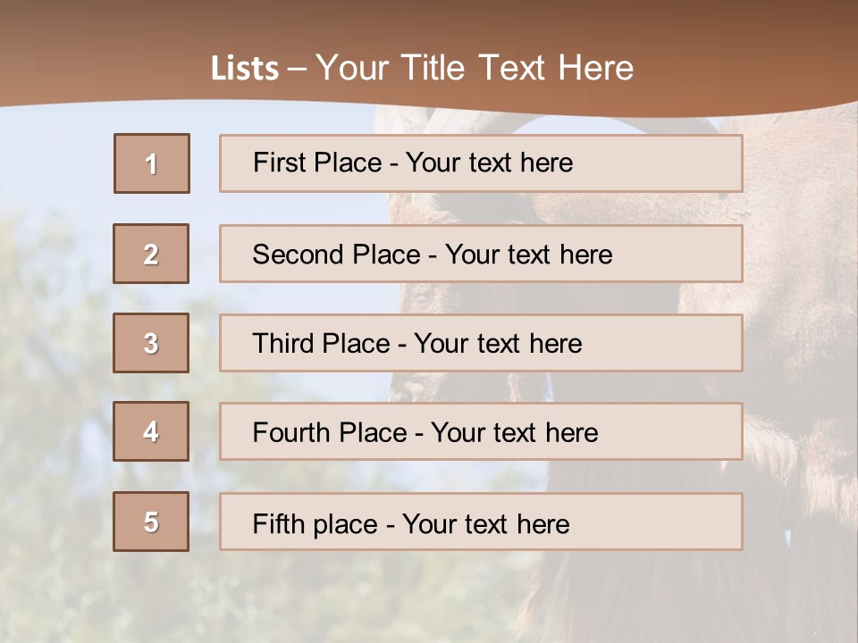 Waddan Sheep Artiodactyla PowerPoint Template