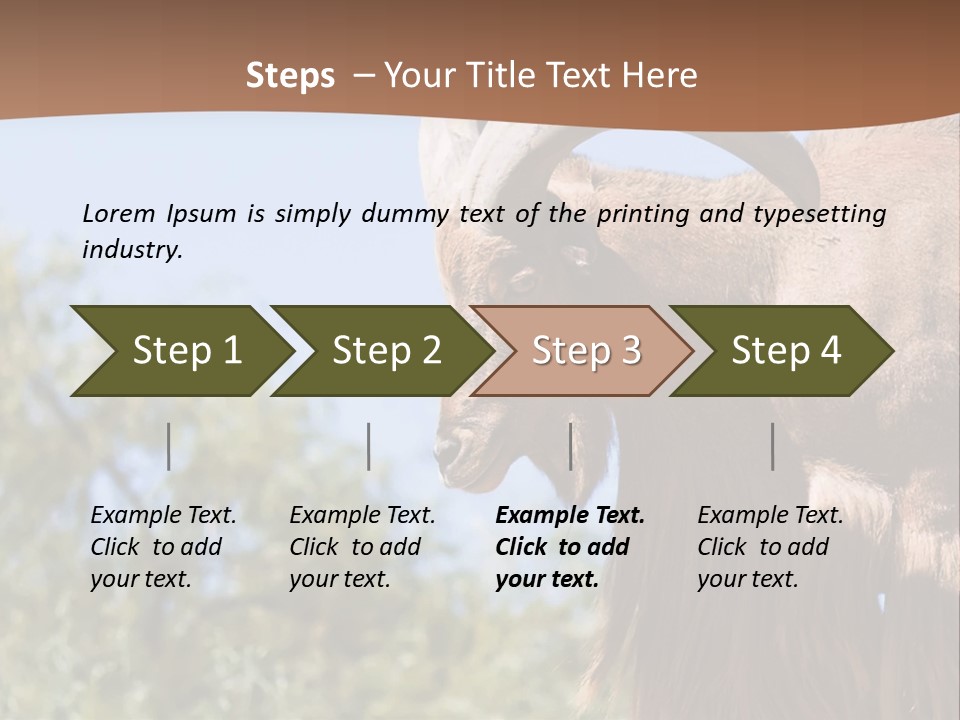 Waddan Sheep Artiodactyla PowerPoint Template