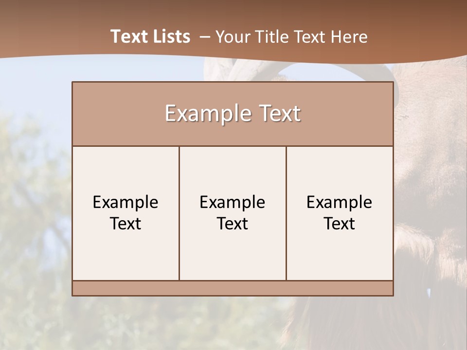 Waddan Sheep Artiodactyla PowerPoint Template