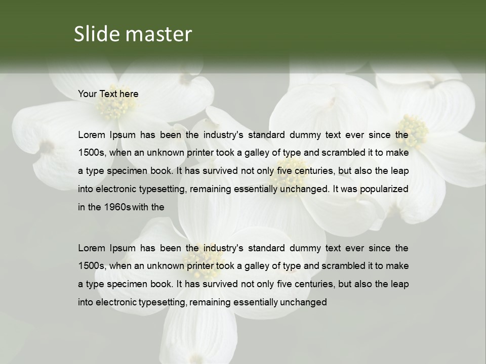 Landscape Deciduous Landscaping PowerPoint Template