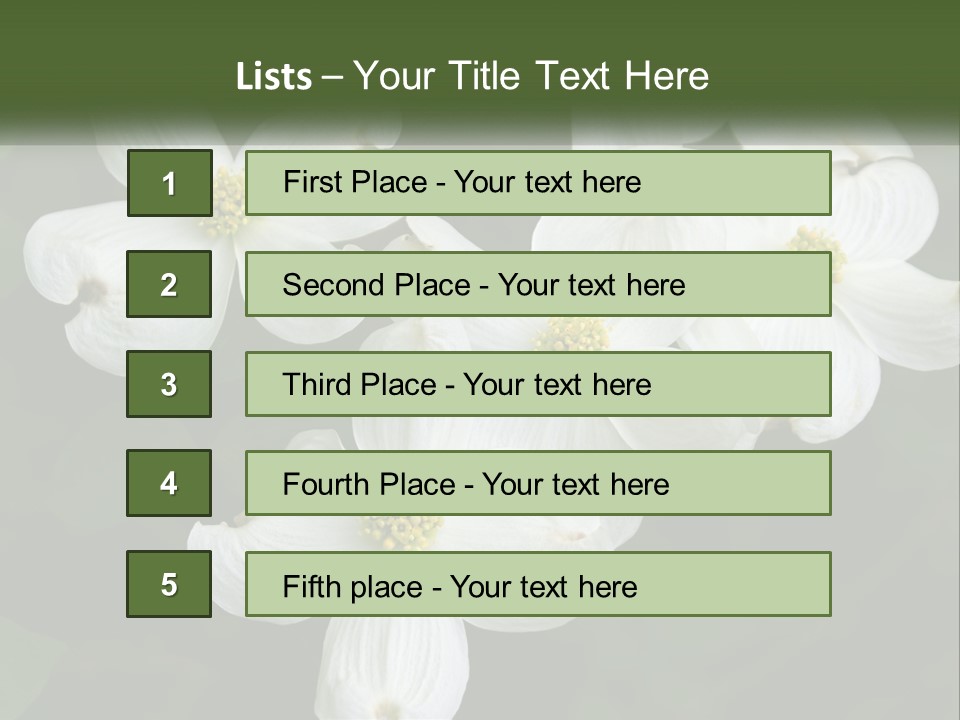 Landscape Deciduous Landscaping PowerPoint Template