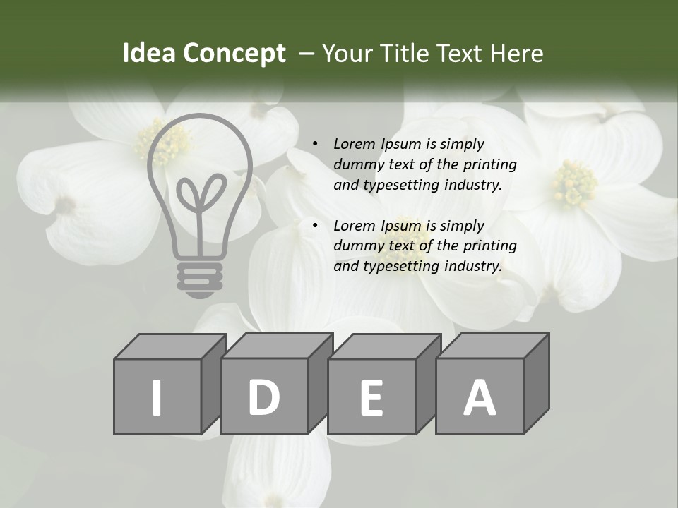 Landscape Deciduous Landscaping PowerPoint Template
