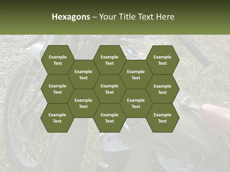 Two Antique Motorcycle PowerPoint Template