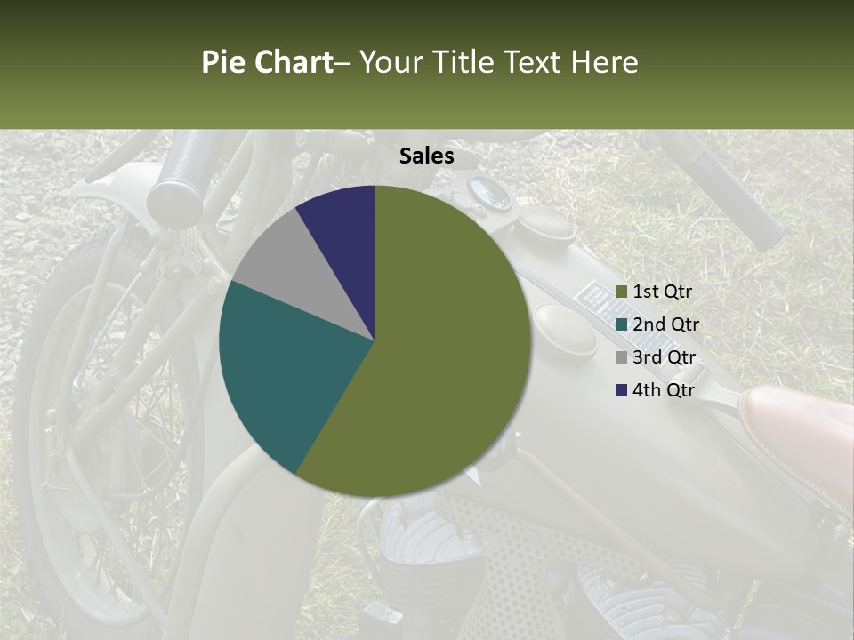 Two Antique Motorcycle PowerPoint Template