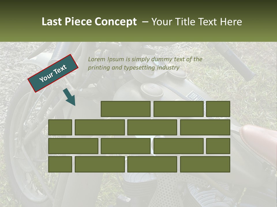 Two Antique Motorcycle PowerPoint Template