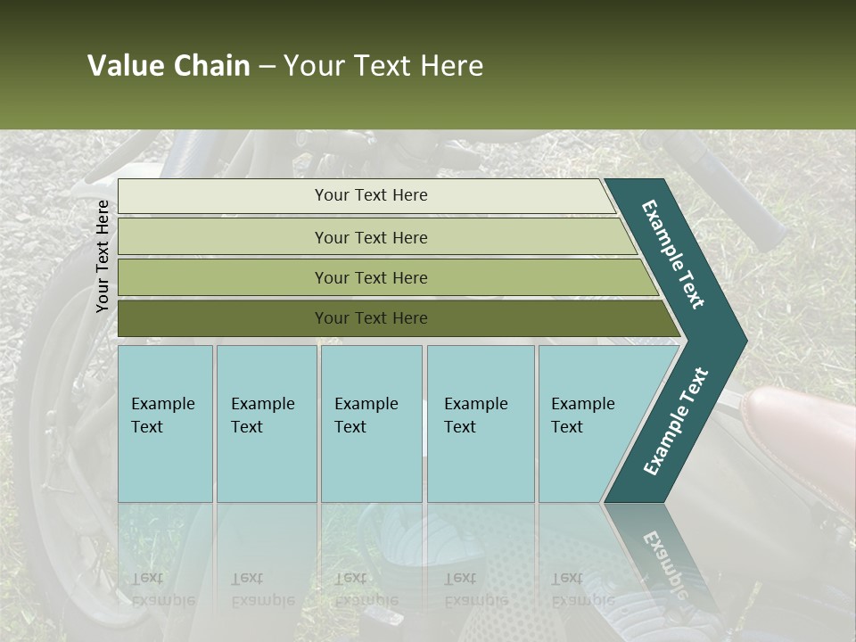 Two Antique Motorcycle PowerPoint Template