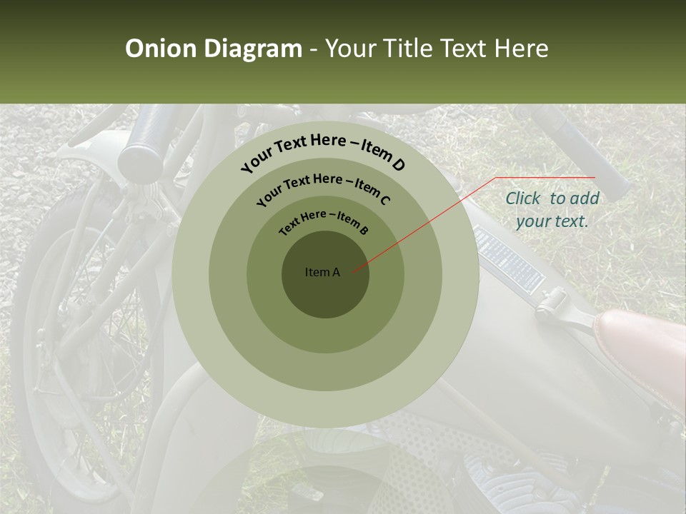 Two Antique Motorcycle PowerPoint Template