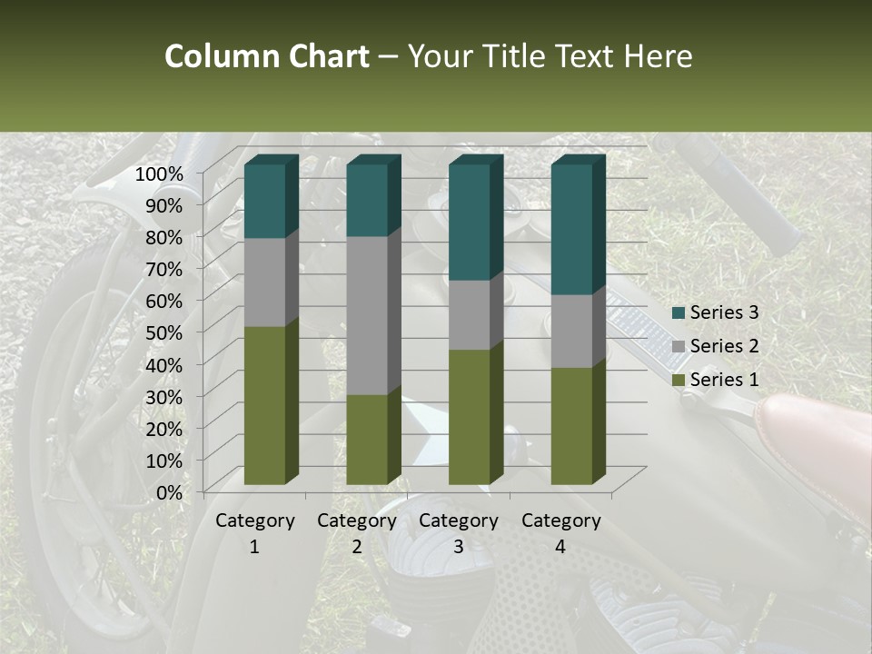 Two Antique Motorcycle PowerPoint Template