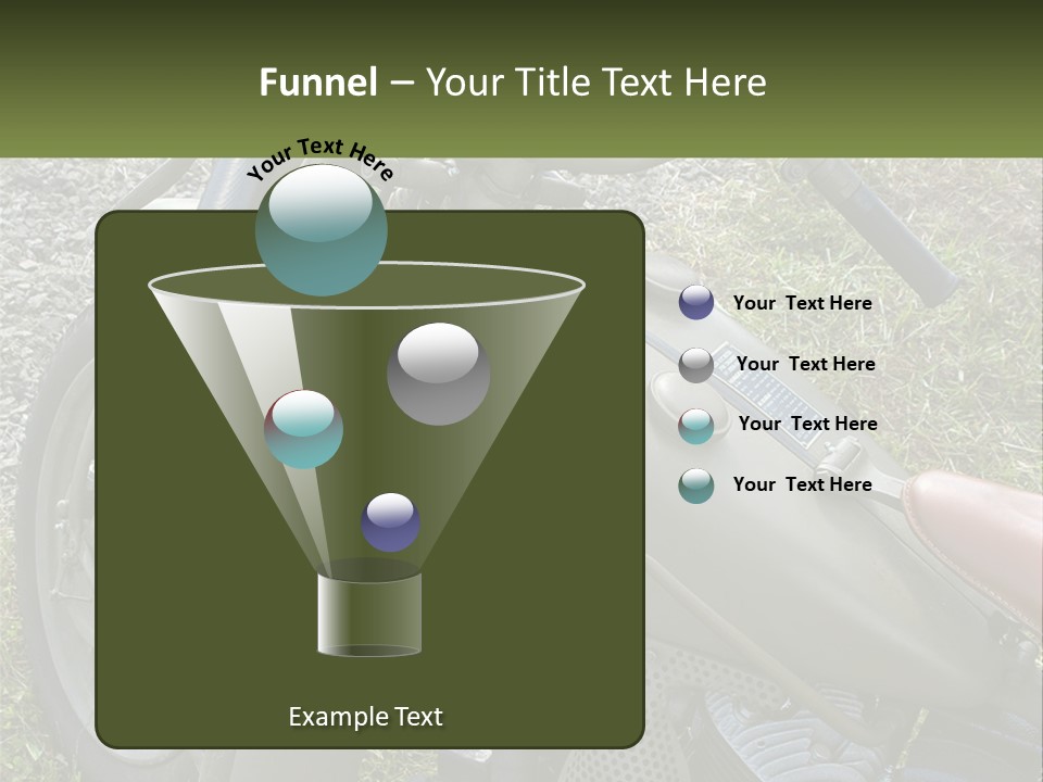 Two Antique Motorcycle PowerPoint Template