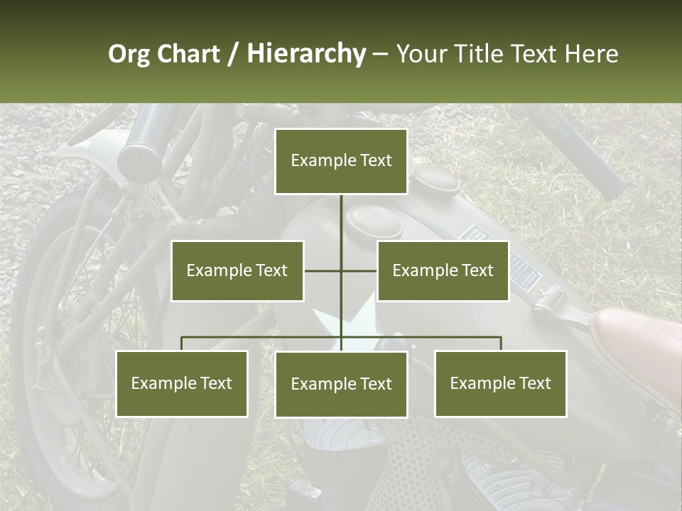 Two Antique Motorcycle PowerPoint Template