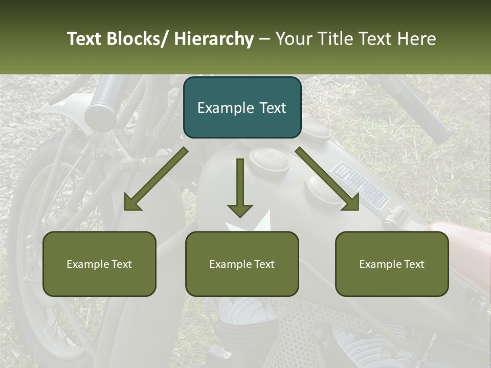 Two Antique Motorcycle PowerPoint Template