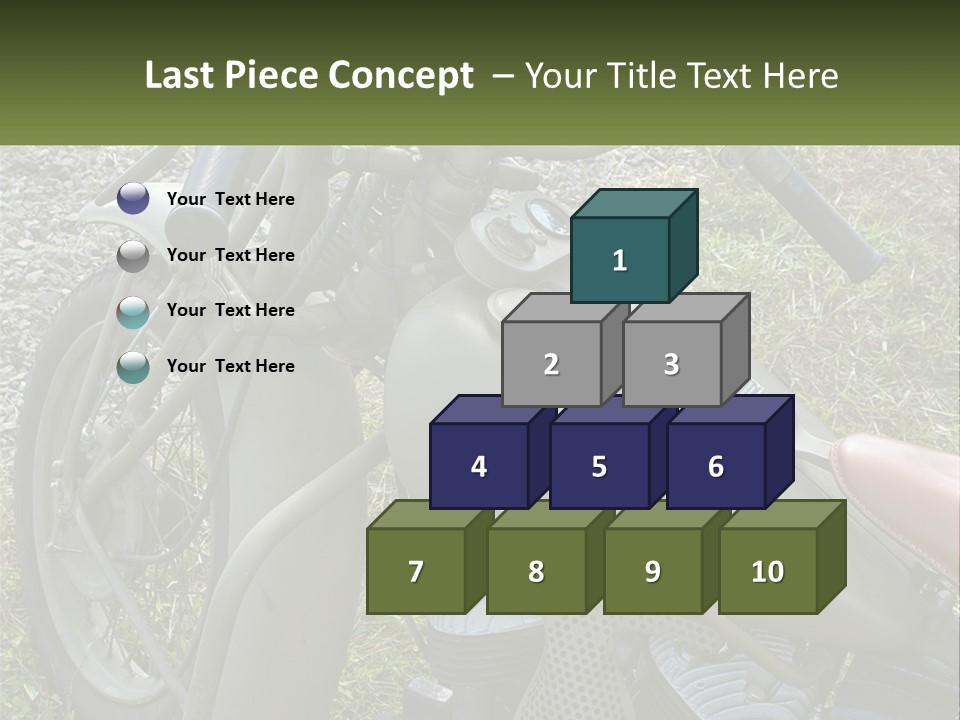Two Antique Motorcycle PowerPoint Template