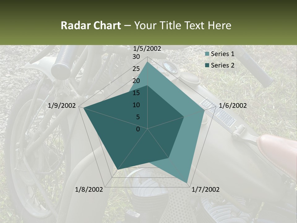 Two Antique Motorcycle PowerPoint Template