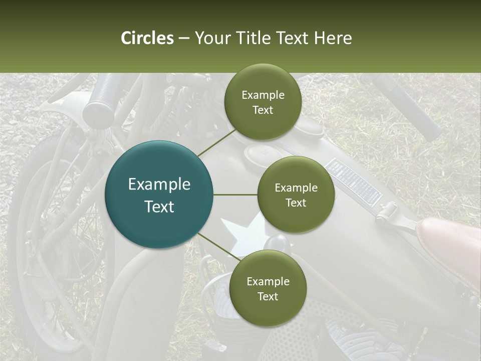 Two Antique Motorcycle PowerPoint Template