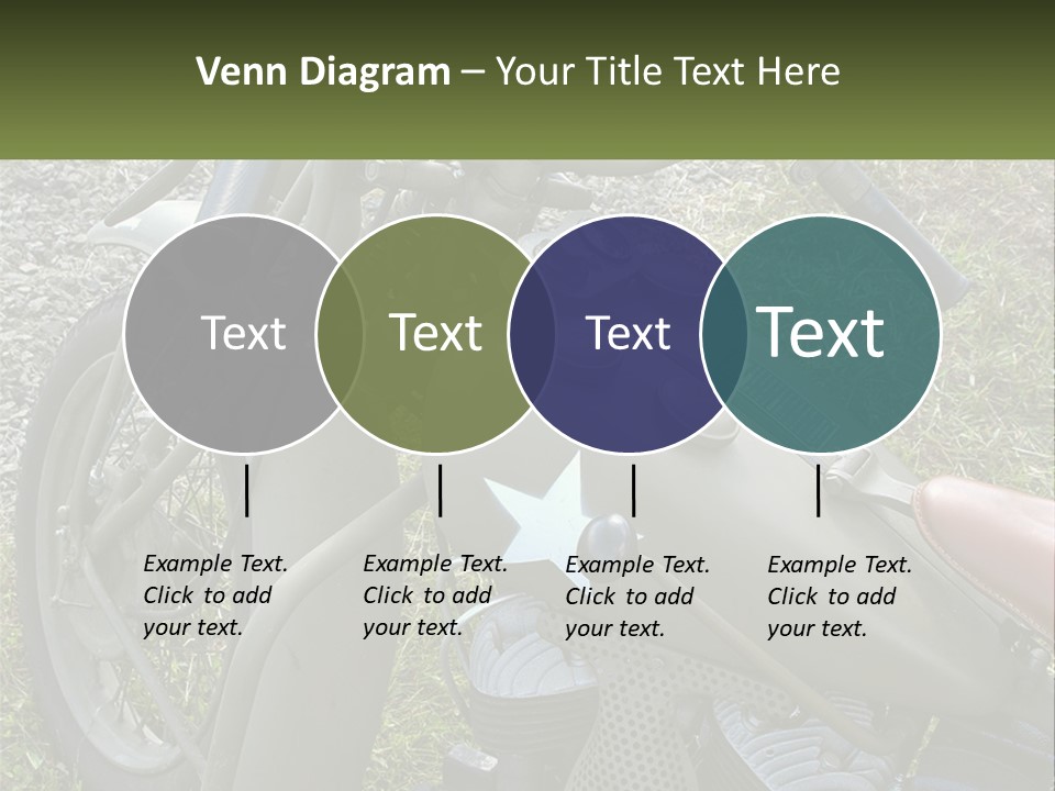 Two Antique Motorcycle PowerPoint Template