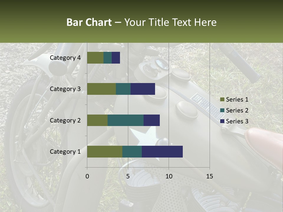 Two Antique Motorcycle PowerPoint Template