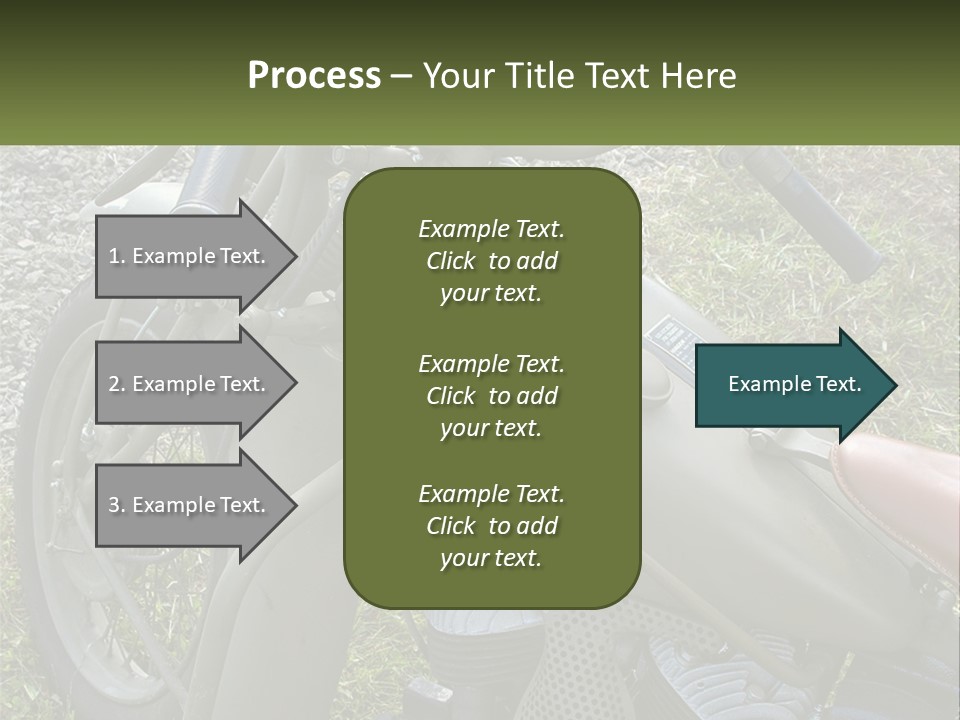 Two Antique Motorcycle PowerPoint Template