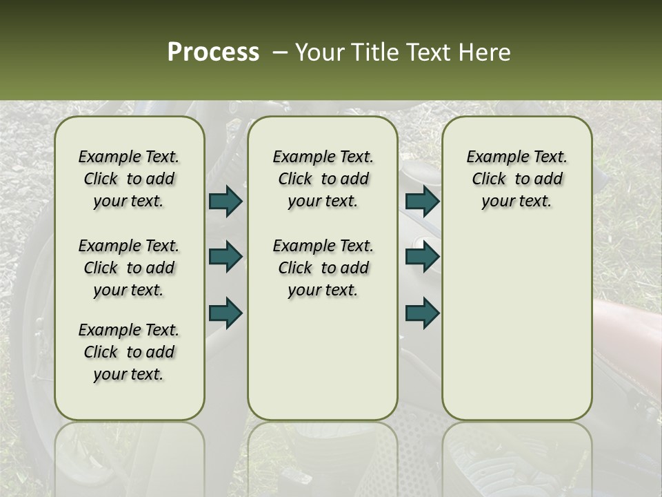 Two Antique Motorcycle PowerPoint Template