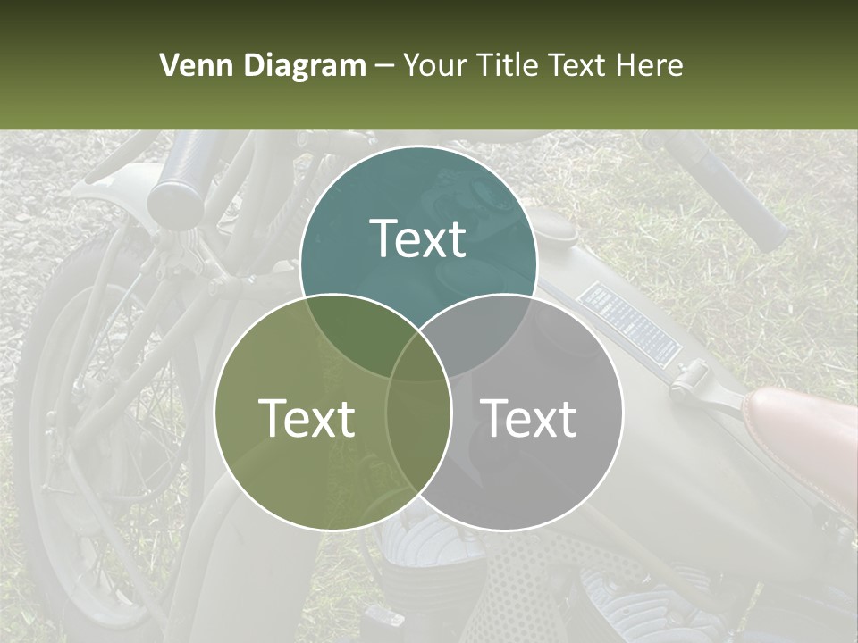 Two Antique Motorcycle PowerPoint Template