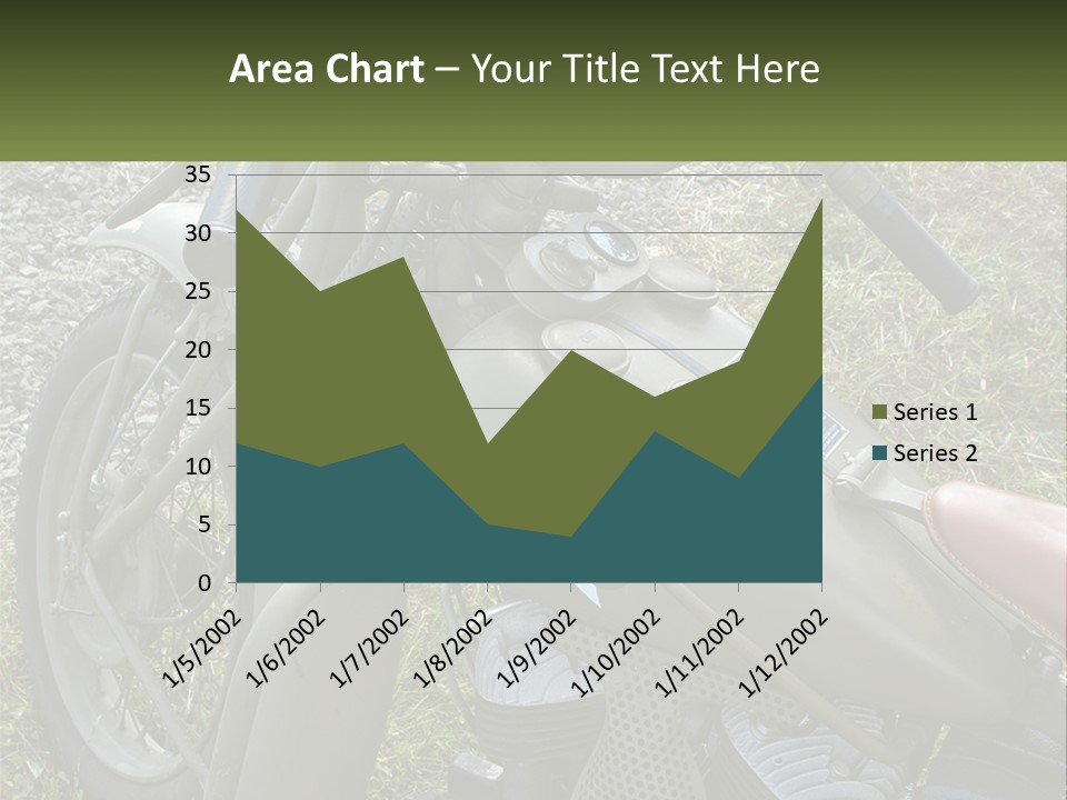 Two Antique Motorcycle PowerPoint Template