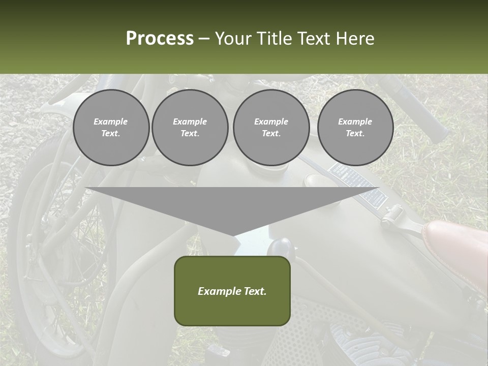 Two Antique Motorcycle PowerPoint Template