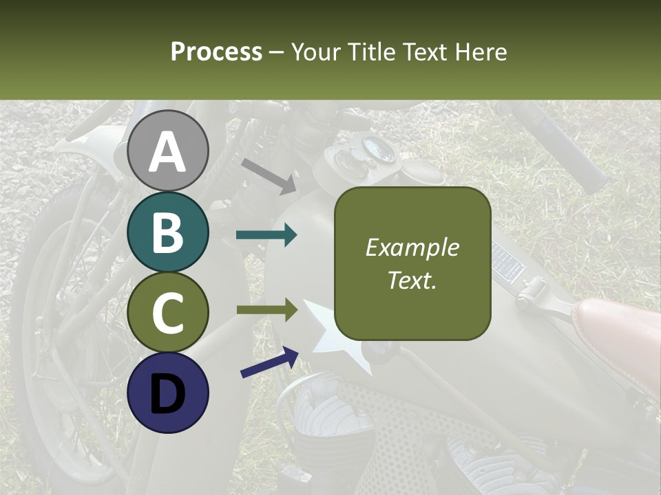Two Antique Motorcycle PowerPoint Template
