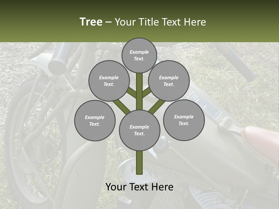 Two Antique Motorcycle PowerPoint Template