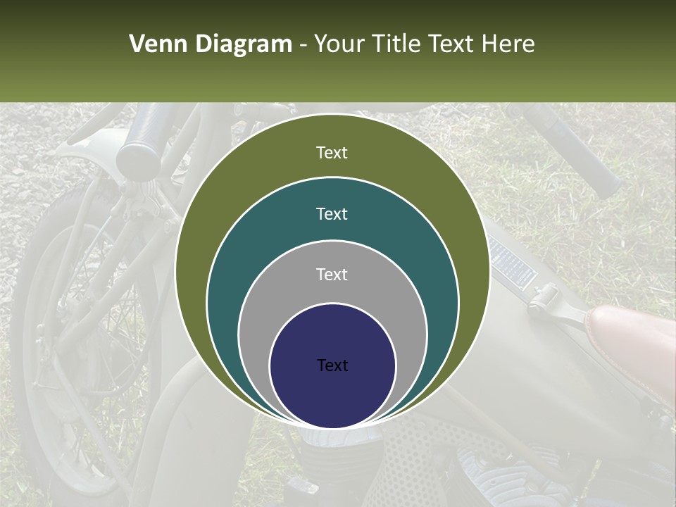Two Antique Motorcycle PowerPoint Template