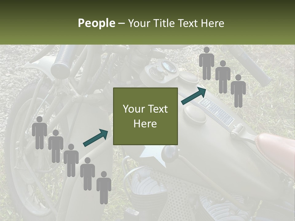 Two Antique Motorcycle PowerPoint Template