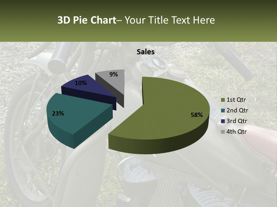 Two Antique Motorcycle PowerPoint Template