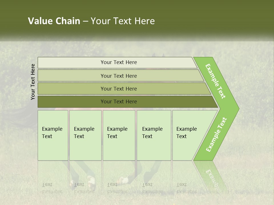 A Brown Horse Running Through A Field Of Grass PowerPoint Template