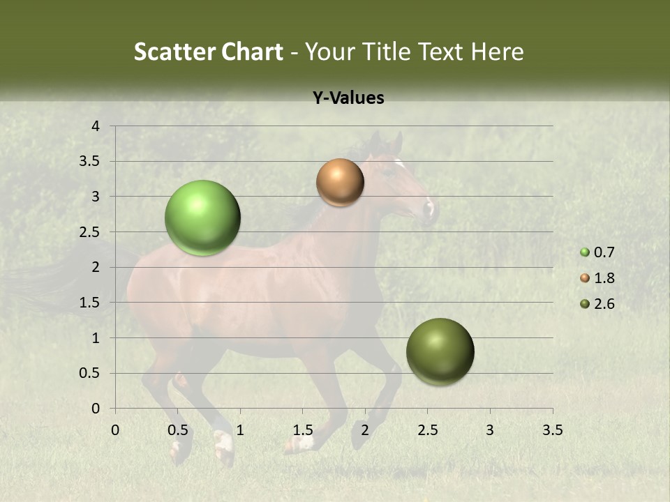 A Brown Horse Running Through A Field Of Grass PowerPoint Template