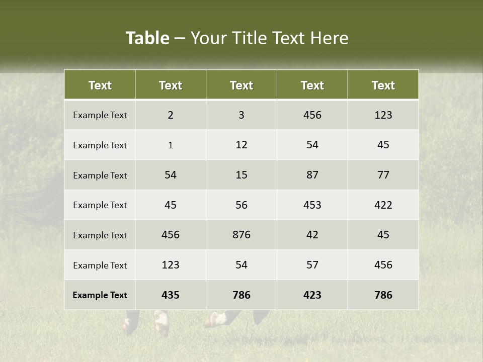 A Brown Horse Running Through A Field Of Grass PowerPoint Template