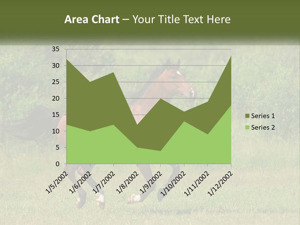 A Brown Horse Running Through A Field Of Grass PowerPoint Template