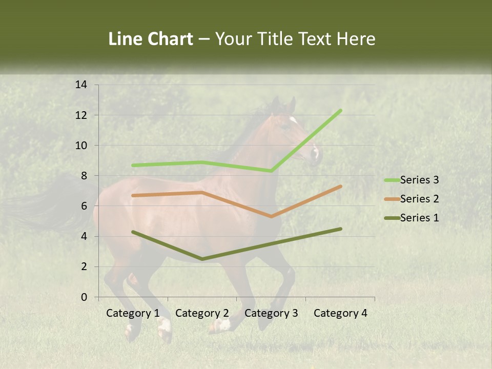 A Brown Horse Running Through A Field Of Grass PowerPoint Template