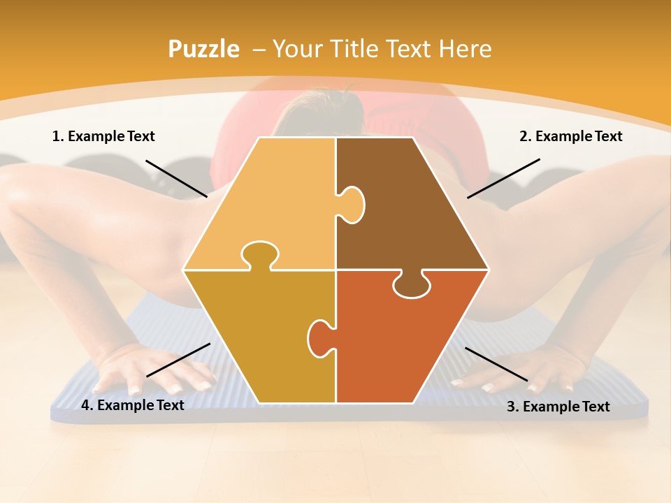 Push Up Strength Young PowerPoint Template