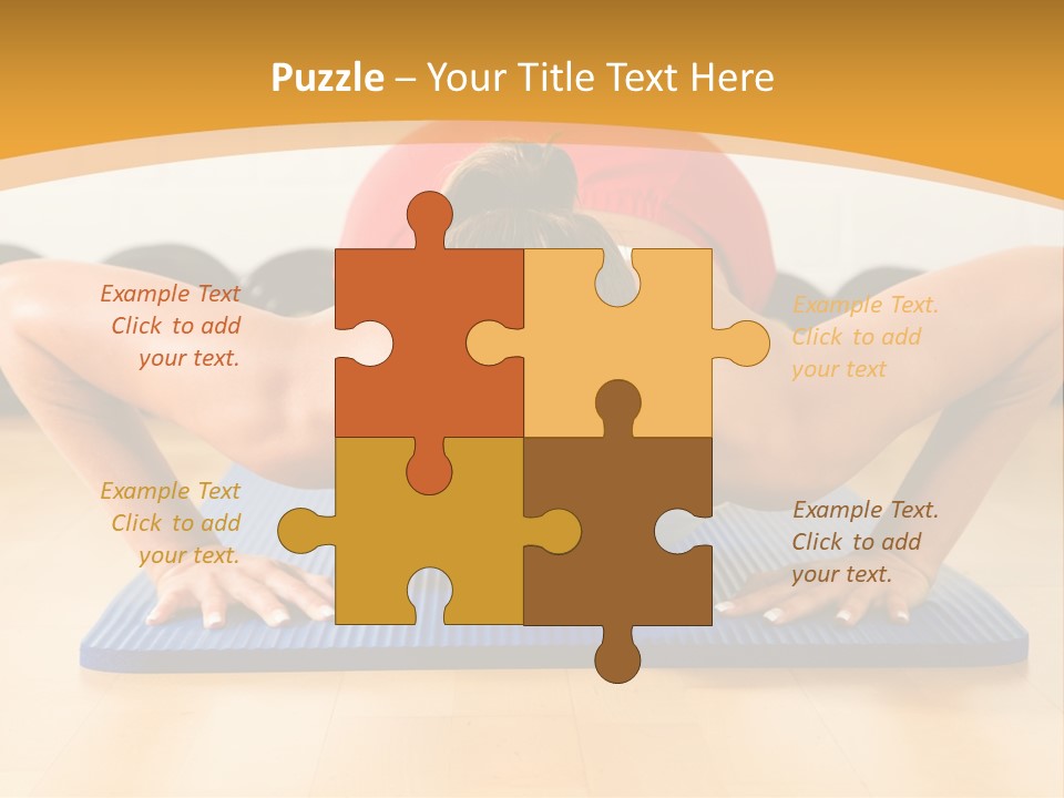 Push Up Strength Young PowerPoint Template