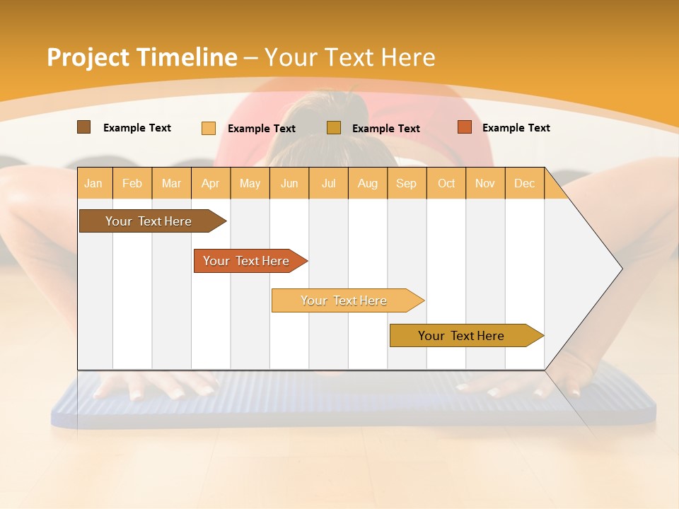 Push Up Strength Young PowerPoint Template