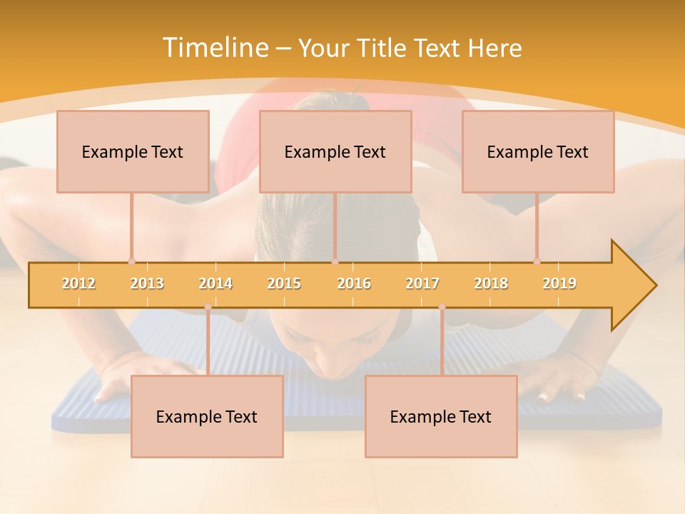 Push Up Strength Young PowerPoint Template